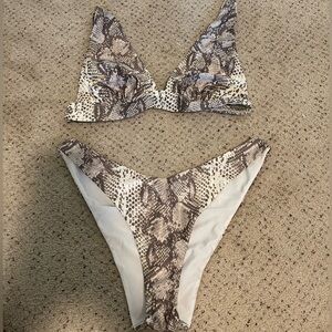 Aerie Snakeskin Bikini